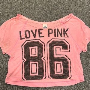 Victoria Secret PINK Oversized cropped tee